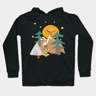 Сat in the night forest Hoodie